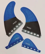 HAVASU FINCO CARBON FIBER  WAKESURF FINS set of 4 FUTURE BASE