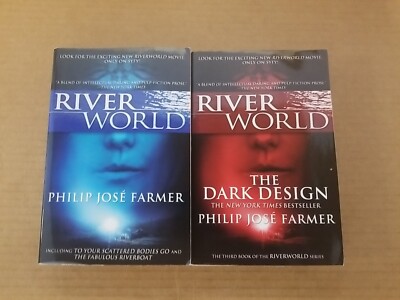 2 Book Lot Riverworld Your Scattered Bodies Go/ Fabulous Riverboat & Dark Design