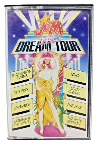 Jem and the Holograms and Friends Dream Tour Cassette 1987 Hasbro G+/VG- RARE