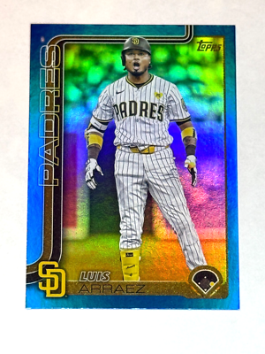 2025 Topps Series 2 LUIS ARRAEZ #393 Blue Rainbow Foil /150 San
