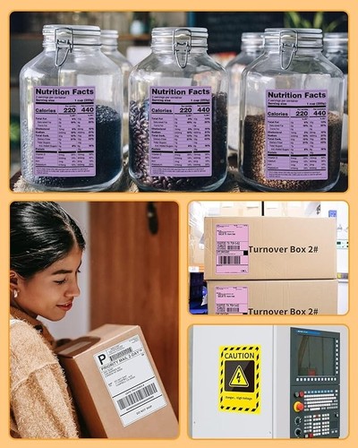 4x6 Thermal Labels - Fanfold Shipping Labels Package 500 Pcs - Choose Your Color - Picture 28 of 41