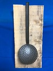 Antique Primitive Large Long 19 1/2 " Skimmer Slotted Ladle — photo 2