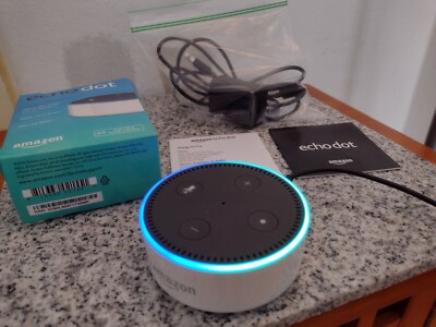 Amazon Echo Dot (2nd Generation) Smart Speaker (White).
