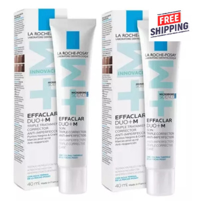 2 PACK  La Roche-Posay Effaclar Duo+M 40ml Exp 06/2026