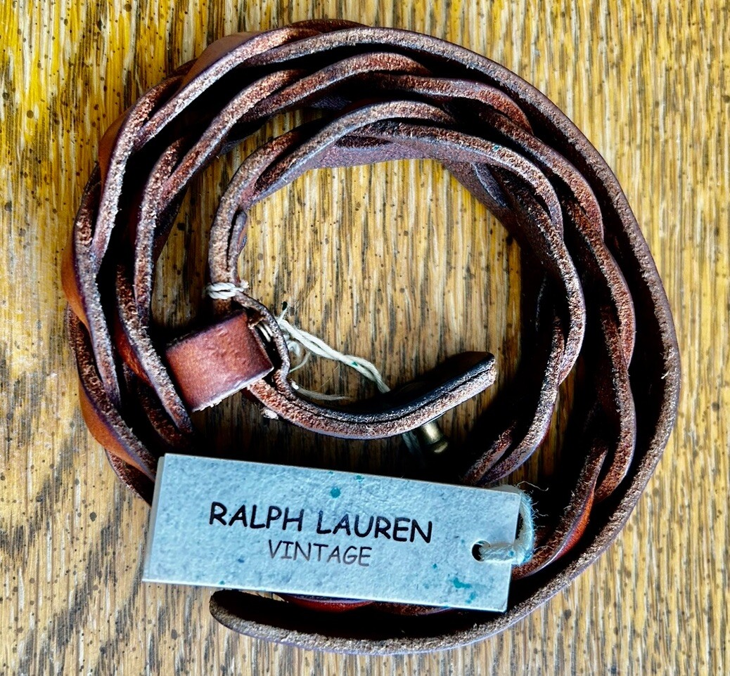 アクセサリー Polo Ralph Lauren 90s Leather Bracelet Rare Polo Ralph Lauren Double RRL Leather Wrap Bracelet | eBay