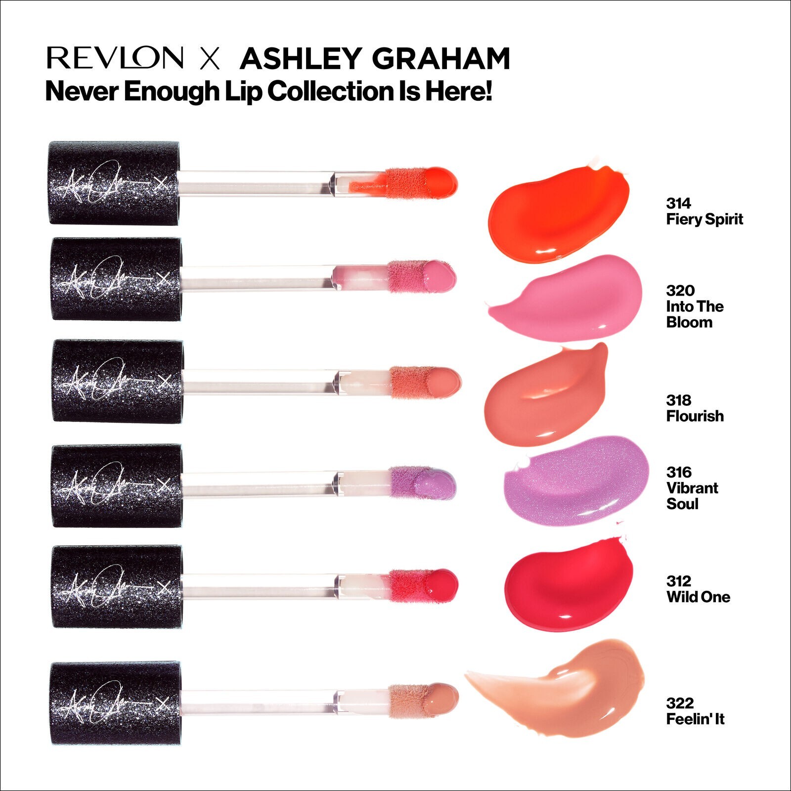 Revlon Ashley Graham Super Lustrous The Gloss Lip Collection-image