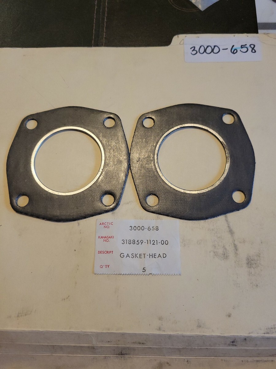 Qty 2 ARCTIC CAT • NOS OEM Kawasaki Head Gasket 3000-658 72 EXT