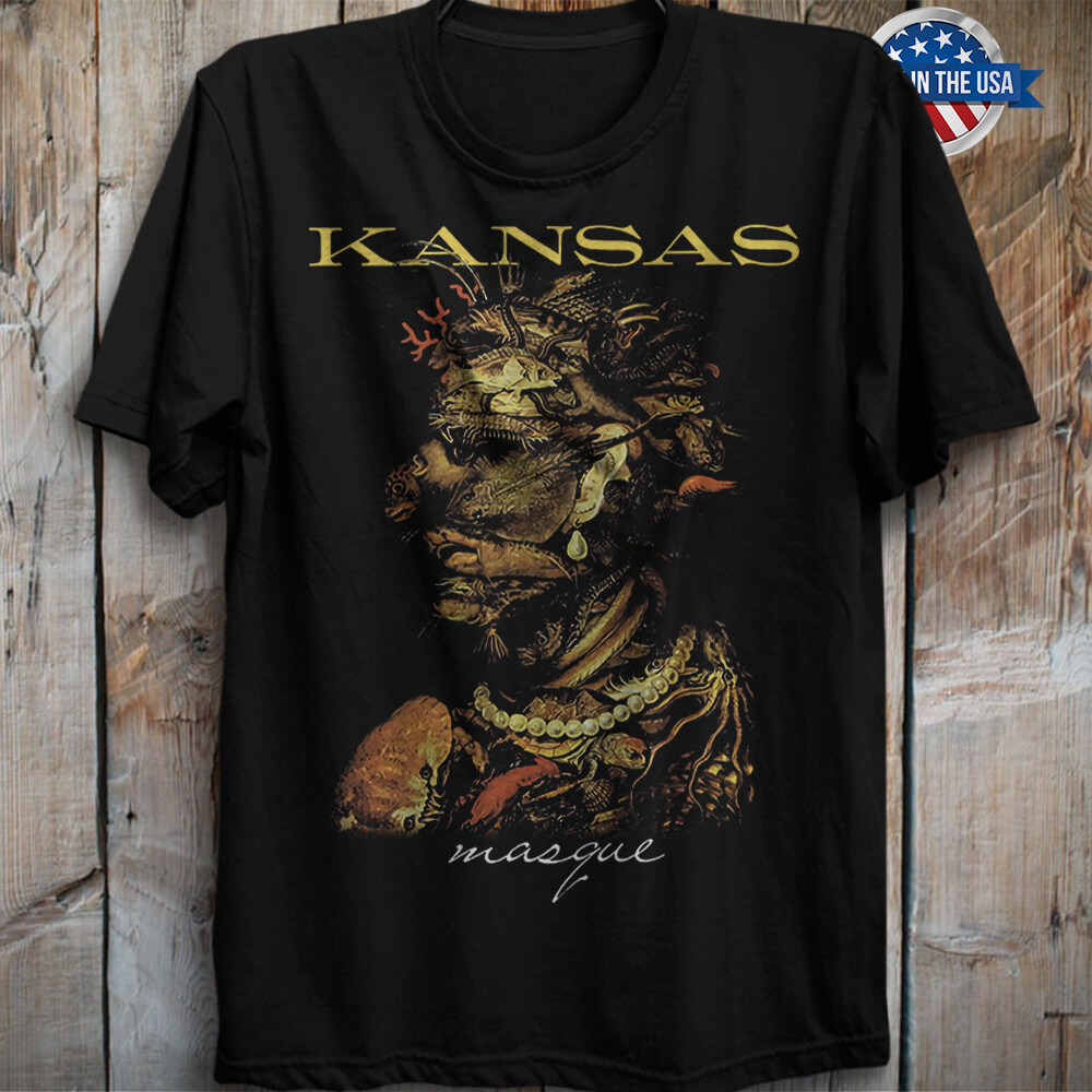 Masque Album Cover By Kansas Band Retro Shirt Concert Rock Music Tracks