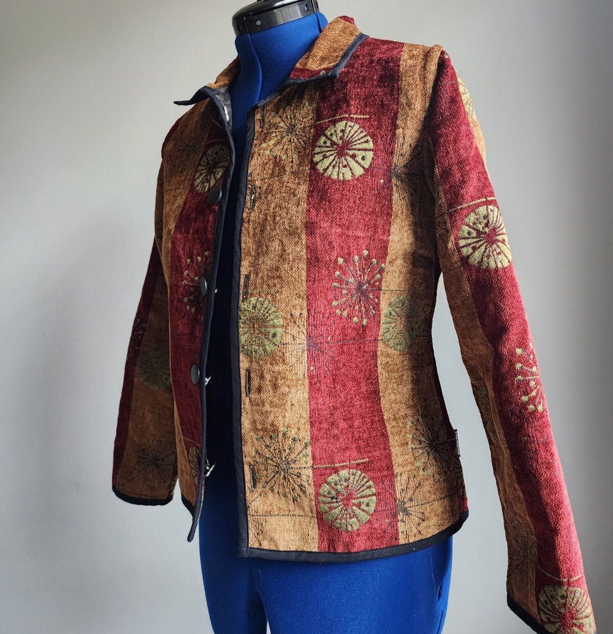 Reversible Fall Boho Tapestry Jacket Artisanal Bu… - image 9