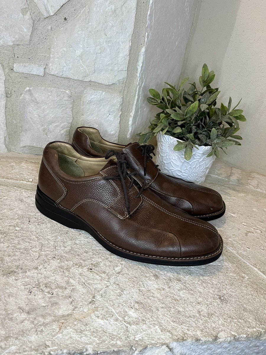 Johnston & Murphy Shuler Bicycle dark brown Oxfords sz 11.5  display picture 3