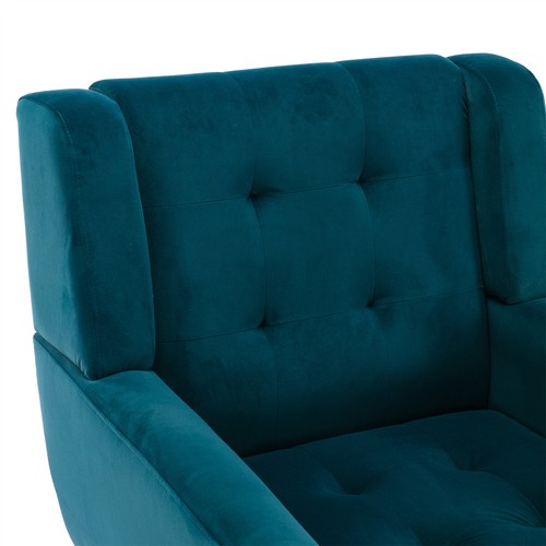 Modern Accent Chair Single Sofa Velvet Upholstered Armchair Living Room Chairs - Picture 94 of 144