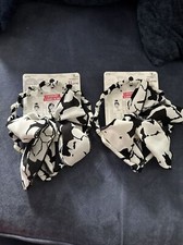 2 Packs scunci hair Headband How Black And White Matching Twin New