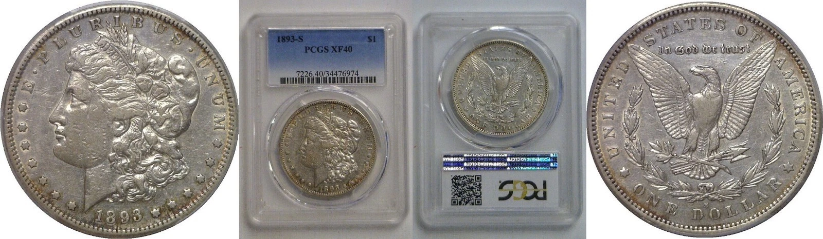 1893-S Morgan Dollar PCGS XF-40