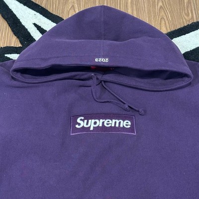 Supreme Box Logo Hooded Sweatshirt (FW23) – Dark Purple – XL | eBay
