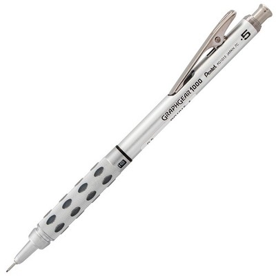 Pentel GraphGear 1000 Mechanical Pencil, (0.5mm) 1 Count (Pack of 1), Black