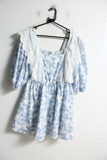 In the Style Womens Floral Lace Frill Mini Smock Dress - Size 14 (j59)