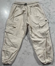ZARA Kids Beige Jogger Pants Elastic Waist Pockets Size 4  5 Years