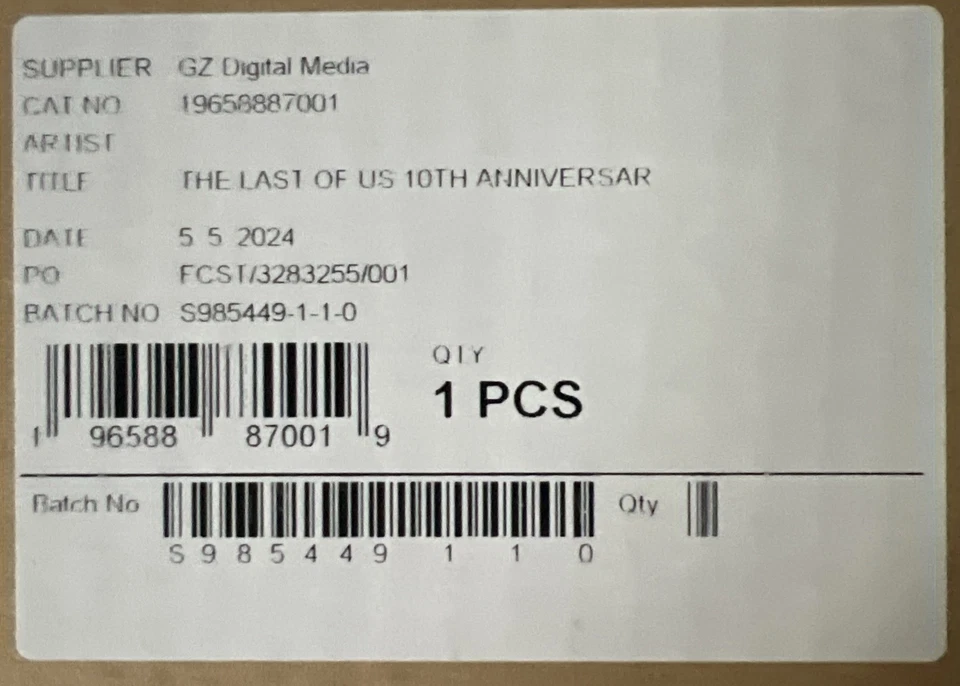 The Last of Us 10th Anniversary Edition 4LP Vinyl 12" Box Set New Mint Sealed - Image 4 of 4