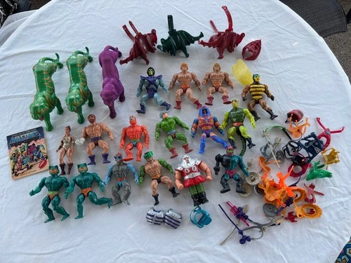 Vintage 1980's LOT MOTU Masters of the Universe Original He-Man Figures  Toys