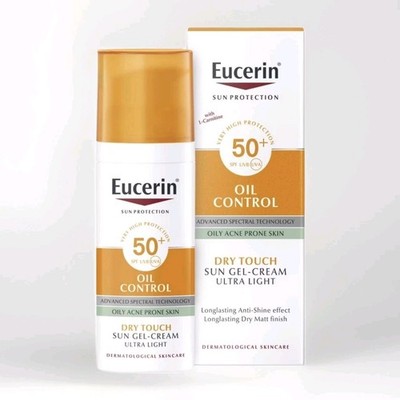 Eucerin Sun Oil Control Dry Touch Gesichts-Sonnencreme LSF 50+ 50ml Neu in OVP EXP 04/2028