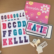 Halfords BIKE Create Your Own Nameplate 150 Stickers Childrens Bike Numberplate