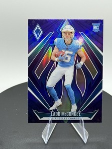 2024 Panini Phoenix Rookies Purple Fade #216 Ladd McConkey RC San Diego Chargers