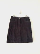 Mantaray Corduroy  Skirt Women's Cotton Washed Black Charcoal Cotton Size 14