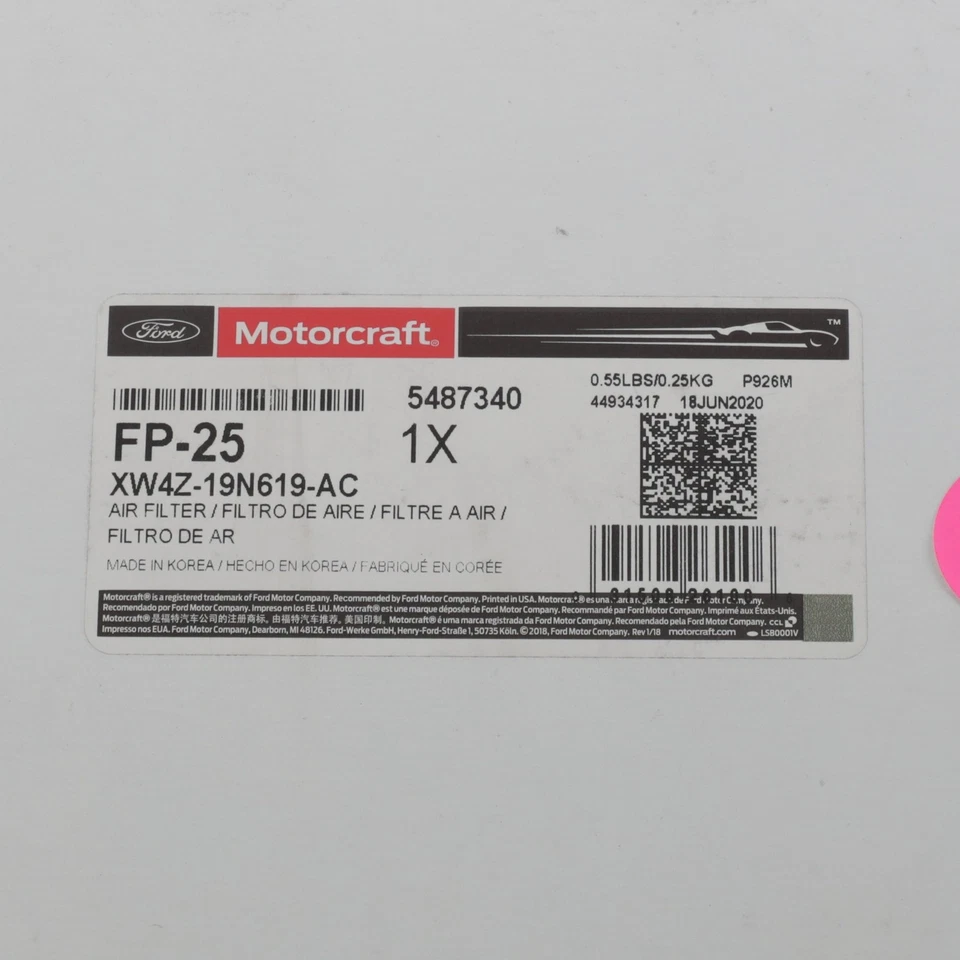 Filtro de aire de cabina genuino Ford Lincoln LS Thunderbird 2000-2005 XW4Z-19N619-AC Foto 4 de 4