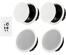 6.5'' 2 Pairs Bluetooth in Ceiling Speakers Flush Mount in-Wall Speaker System