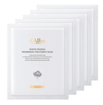 d'Alba White Truffle Nourishing Treatment Mask 25ml x10 Korean Facial Mask Sheet