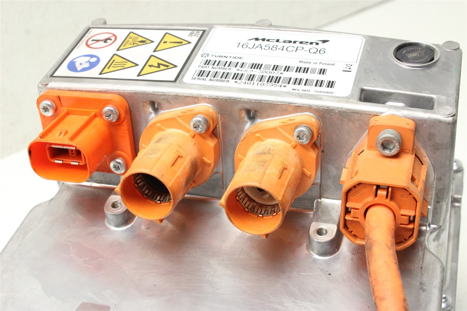 2025 McLaren Artura Front High Voltage Hybrid Converter Module 16JA584CP