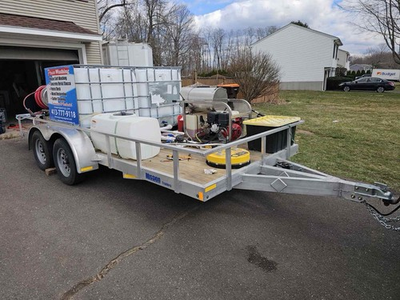 #ad Power Wash Store Pro Portioner Gas Hot Water Pressure Washer Trailer w Tanks $16000.00