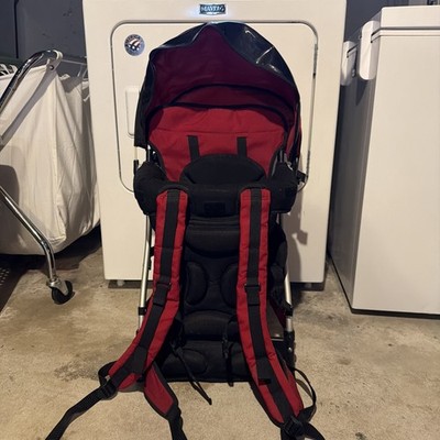 Chicco SmartSupport Backpack Carrier in red and black. 