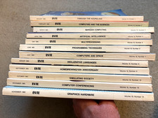  full 1985 year set  Vintage Byte Magazines