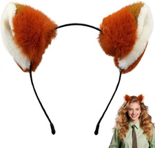 Fox Ears Headband for Fox Costume Women Adult - Halloween Animal Ear