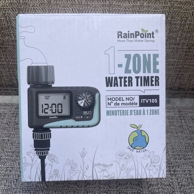 NEW RainPoint Programmable 1 Zone Water Timer - Model Number ITV105