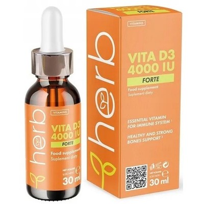 Vitamin D3 4000 IU 30 ml Immunität und Knochen Herb