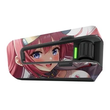 For Cardo Packtalk Neo Edge Pro Wrap Stickers Matte Decal Anime Sporty Girl