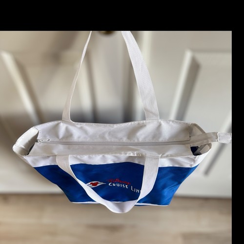 DISNEY CRUISE Ship LINE Blue LARGE 22 CANVAS BEACH POOL Travel BAG TOTE DCL Boat - Picture 14 of 15