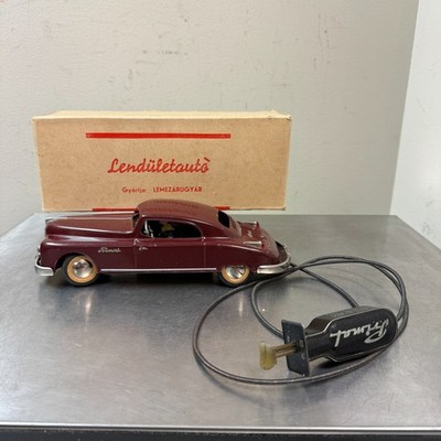 Vtg ARNOLD Primal Cable Control Tin Car w/ Original Box US ZONE GERMANY