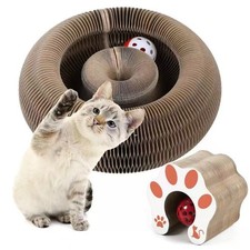 Interactive Cat Scratching Board Toys - Paper Scratch Pad Furniture Protector US