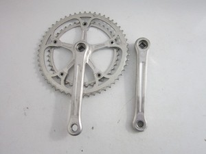 Pédalier Campagnolo Super Record Strada Vintage - 52/45t, Bras 170mm - Occasion Bon état