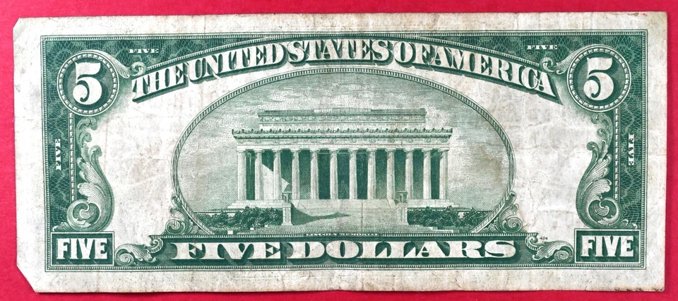 1929 $5 National Currency Federal Reserve Bank Of Atlanta VF #z - Image 2 of 2