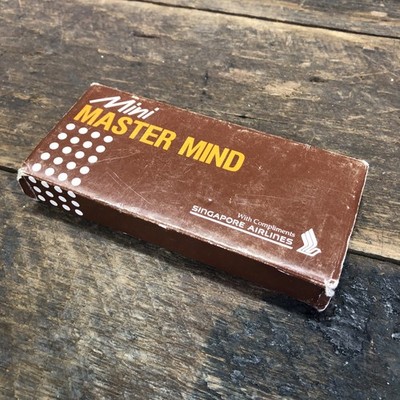Vintage Singapore Airlines Mini Master Mind Pocket Game Used