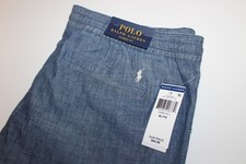 Polo Ralph Lauren Classic Fit Drawstring Shorts Mens XL Chambray Pony Lounge 69
