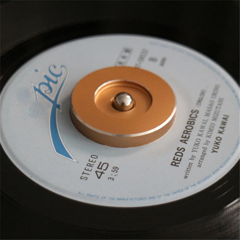 45 RPM Turntable Adapter Aluminum Silver 7 inch EP Record Turntable Phonograph - Image 4 of 4