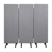 76"x 66" Free Standing Privacy Panel Acoustic Partition Cubicle Office Divider--