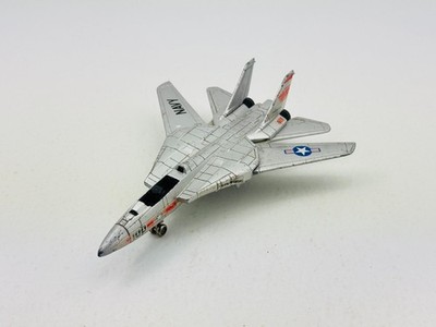 Vintage ERTL Diecast US Navy F 14 Tomcat Jet 7.5'' Missing Canopy Underwing Gear