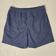 Chubbies Lined Shorts Mens XL Blue 7" Inch Inseam Wicking Performance Drawstring