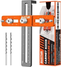 Cabinet Hardware Jig, Adjustable Cabinet Handle Template Tool with Alignment ...